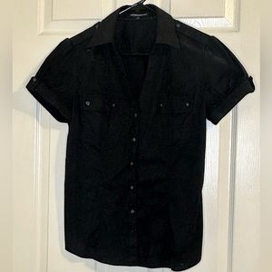 Express short sleeve button down shirt